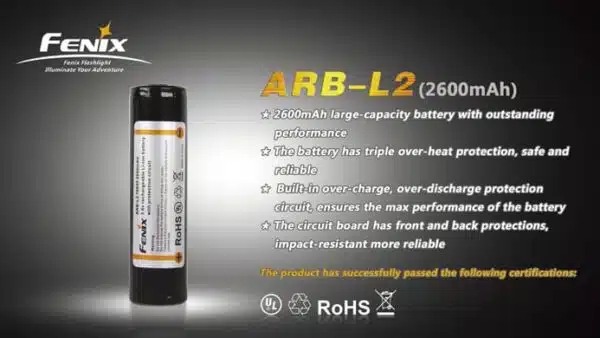 Fenix Oplaadbare 18650 batterij-780