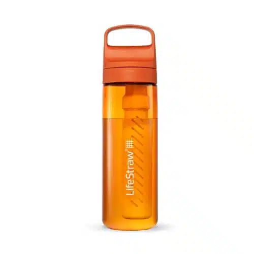 LifeStraw Go 2.0 waterfles is een zeer praktisch drinkfles. Geen overtollige kilo's mee sjouwen om over voldoende drinkwater te beschikken.