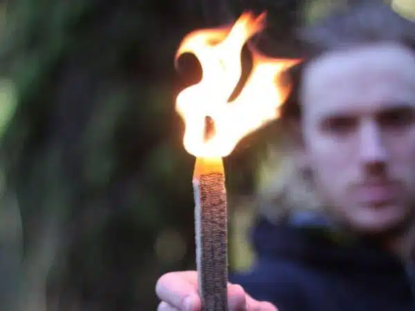 UCO Sweetfire Stormproof firestarter 3 stuks . Gemaakt van een bijproduct van suikerriet. Door de plantaardig wax kan elke lucifer 15 minuten branden.