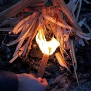 UCO Sweetfire Stormproof firestarter 3 stuks . Gemaakt van een bijproduct van suikerriet. Door de plantaardig wax kan elke lucifer 15 minuten branden.