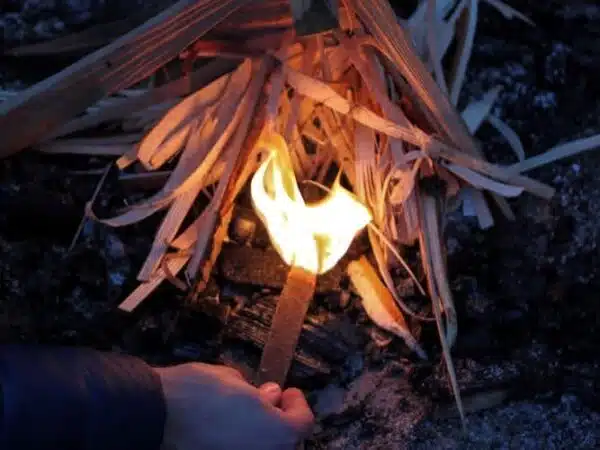 UCO Sweetfire Stormproof firestarter 3 stuks . Gemaakt van een bijproduct van suikerriet. Door de plantaardig wax kan elke lucifer 15 minuten branden.