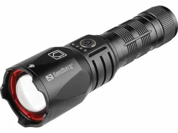 survival zaklamp - powerbank - zwart H2F
