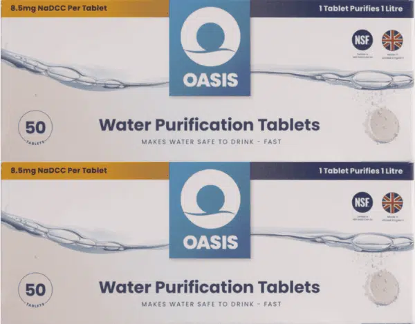 waterzuiveringstabletten oasis 2X50