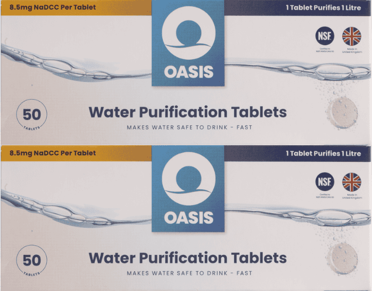 waterzuiveringstabletten oasis 2X50